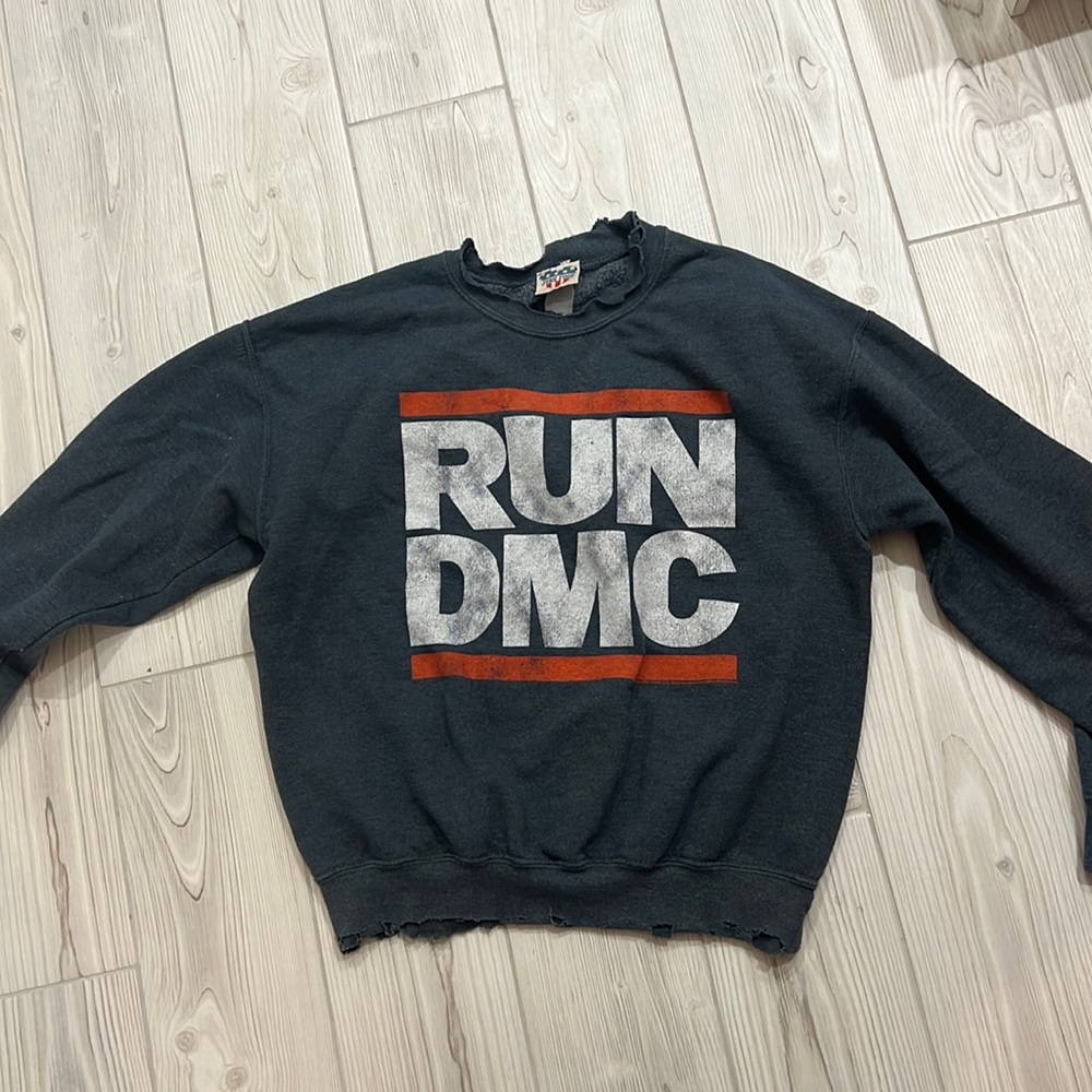 Distressed sweatshirt